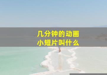 几分钟的动画小短片叫什么