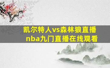 凯尔特人vs森林狼直播nba九门直播在线观看