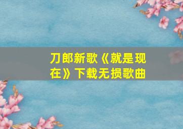 刀郎新歌《就是现在》下载无损歌曲