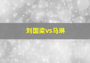 刘国梁vs马琳