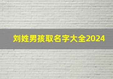 刘姓男孩取名字大全2024