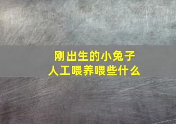 刚出生的小兔子人工喂养喂些什么