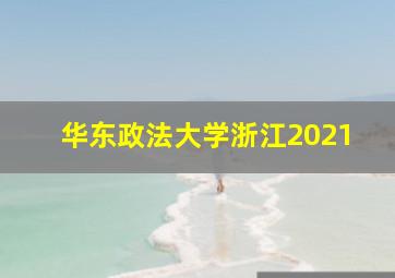 华东政法大学浙江2021