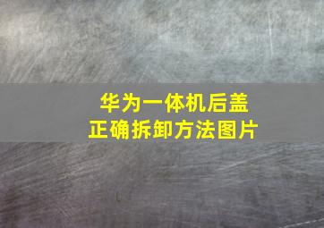 华为一体机后盖正确拆卸方法图片