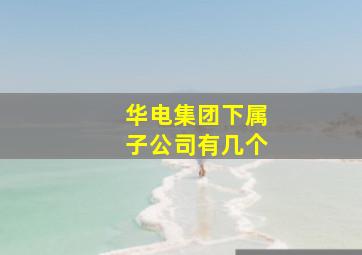 华电集团下属子公司有几个