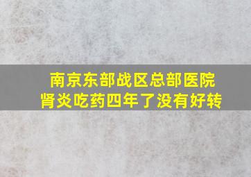 南京东部战区总部医院肾炎吃药四年了没有好转