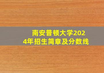 南安普顿大学2024年招生简章及分数线