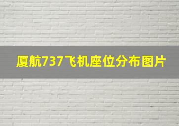 厦航737飞机座位分布图片