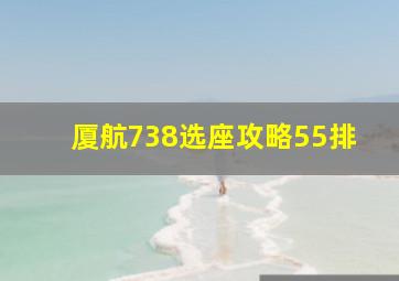 厦航738选座攻略55排