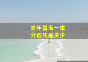 去年青海一本分数线是多少