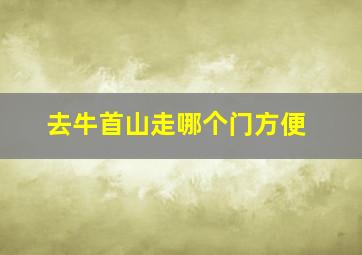 去牛首山走哪个门方便