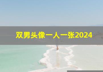 双男头像一人一张2024