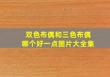 双色布偶和三色布偶哪个好一点图片大全集