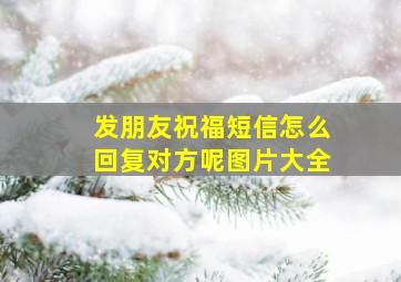 发朋友祝福短信怎么回复对方呢图片大全