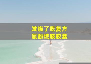 发烧了吃复方氨酚烷胺胶囊