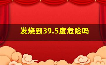 发烧到39.5度危险吗