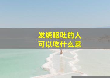 发烧呕吐的人可以吃什么菜