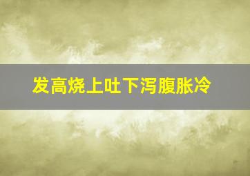 发高烧上吐下泻腹胀冷