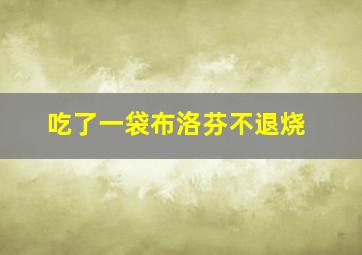 吃了一袋布洛芬不退烧