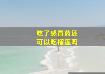 吃了感冒药还可以吃榴莲吗