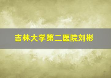 吉林大学第二医院刘彬