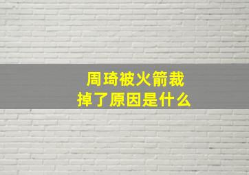 周琦被火箭裁掉了原因是什么