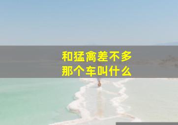 和猛禽差不多那个车叫什么