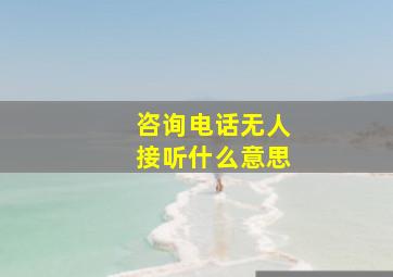 咨询电话无人接听什么意思