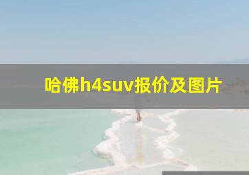 哈佛h4suv报价及图片