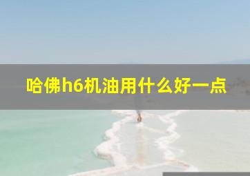 哈佛h6机油用什么好一点