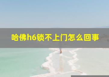 哈佛h6锁不上门怎么回事