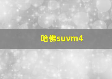 哈佛suvm4