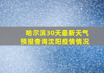 哈尔滨30天最新天气预报查询沈阳疫情情况