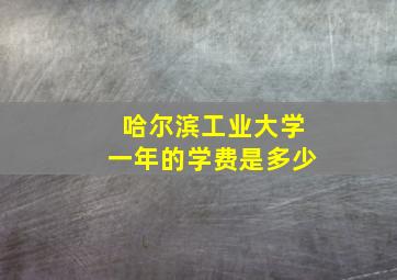 哈尔滨工业大学一年的学费是多少