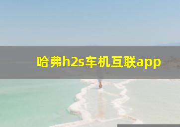 哈弗h2s车机互联app