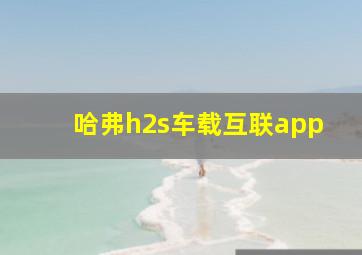 哈弗h2s车载互联app