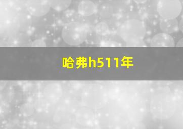 哈弗h511年