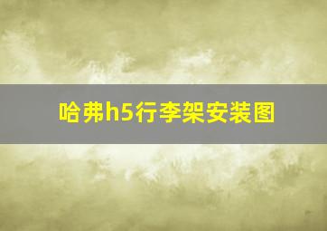 哈弗h5行李架安装图