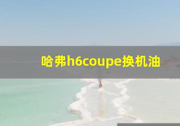 哈弗h6coupe换机油