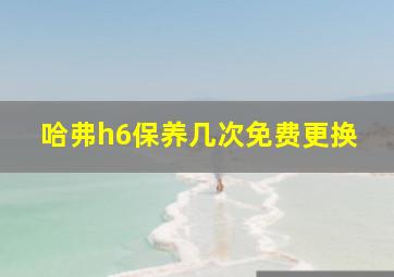 哈弗h6保养几次免费更换