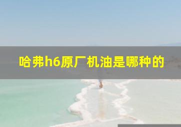 哈弗h6原厂机油是哪种的