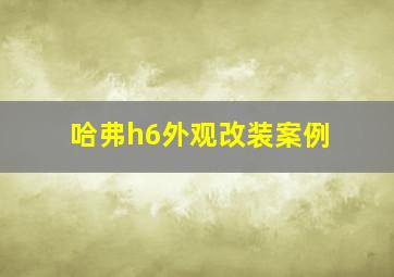 哈弗h6外观改装案例