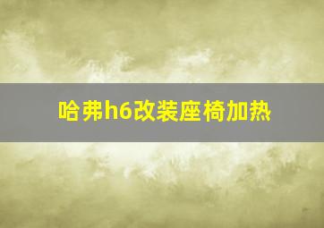 哈弗h6改装座椅加热