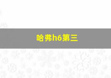 哈弗h6第三