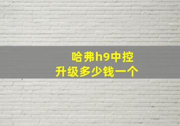 哈弗h9中控升级多少钱一个