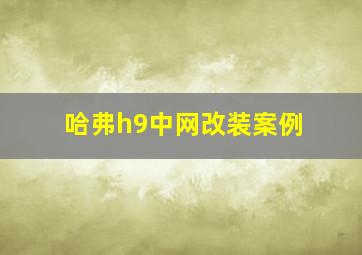 哈弗h9中网改装案例