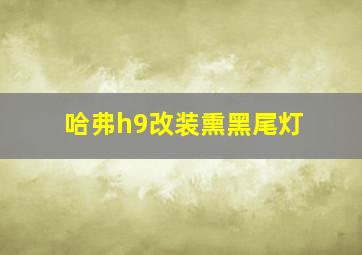 哈弗h9改装熏黑尾灯