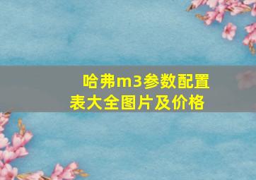 哈弗m3参数配置表大全图片及价格