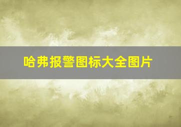 哈弗报警图标大全图片