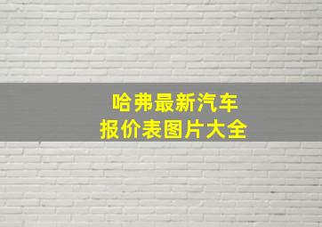 哈弗最新汽车报价表图片大全